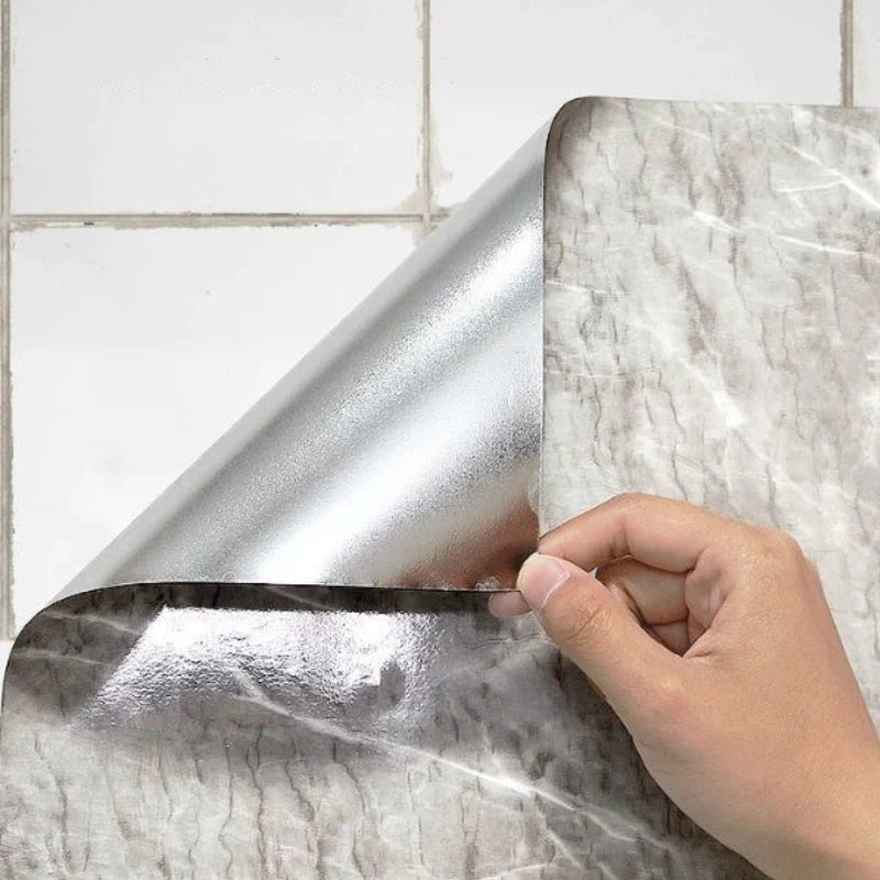 Adesivo de Parede Efeito Mármore Impermeável e Antichamas - Compre 1 Leve 2