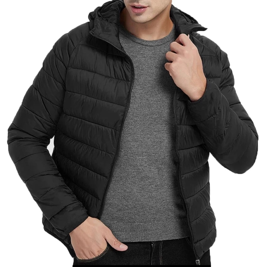 Jaqueta Puffer Masculina Corta Vento Semipermeável