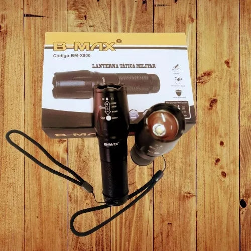 Lanterna Recarregável Tática X900 LED Super Zoom