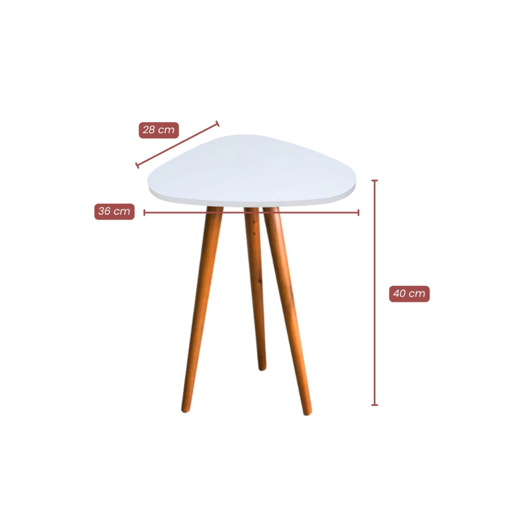 Mesinha Lateral Decorativa de Pé Palito