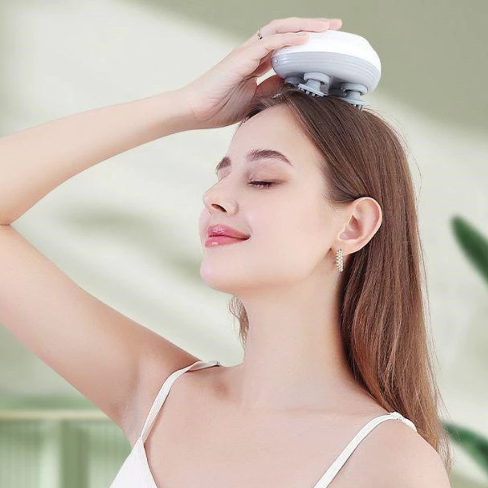 Mini Massageador Elétrico Portátil Impermeável para Corpo e Pescoço