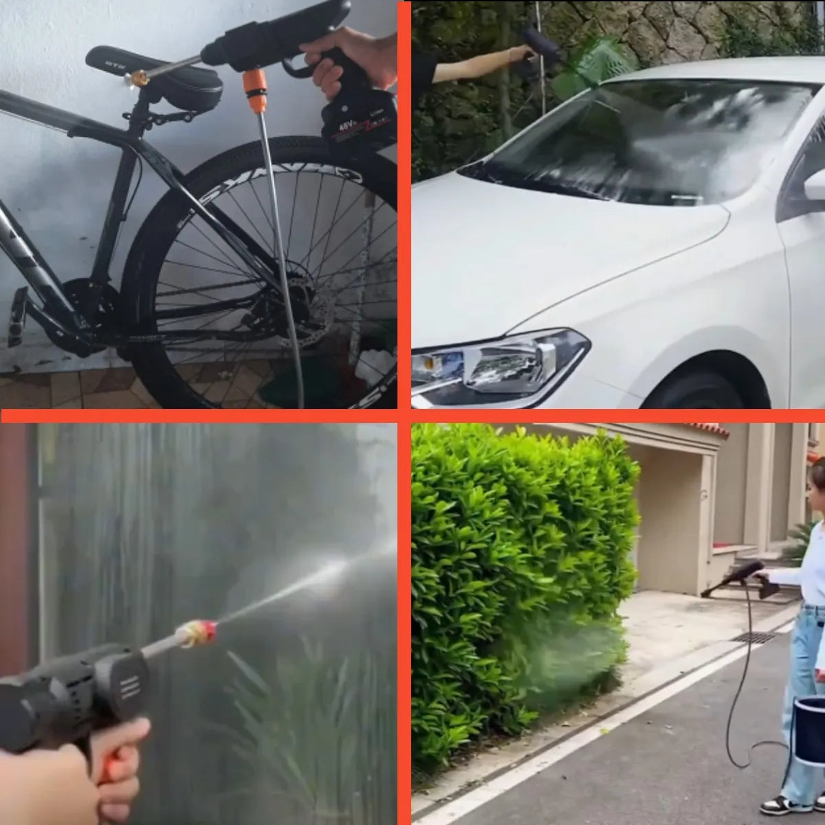 Pistola Lavadora de Alta Pressão Profissional Recarregável