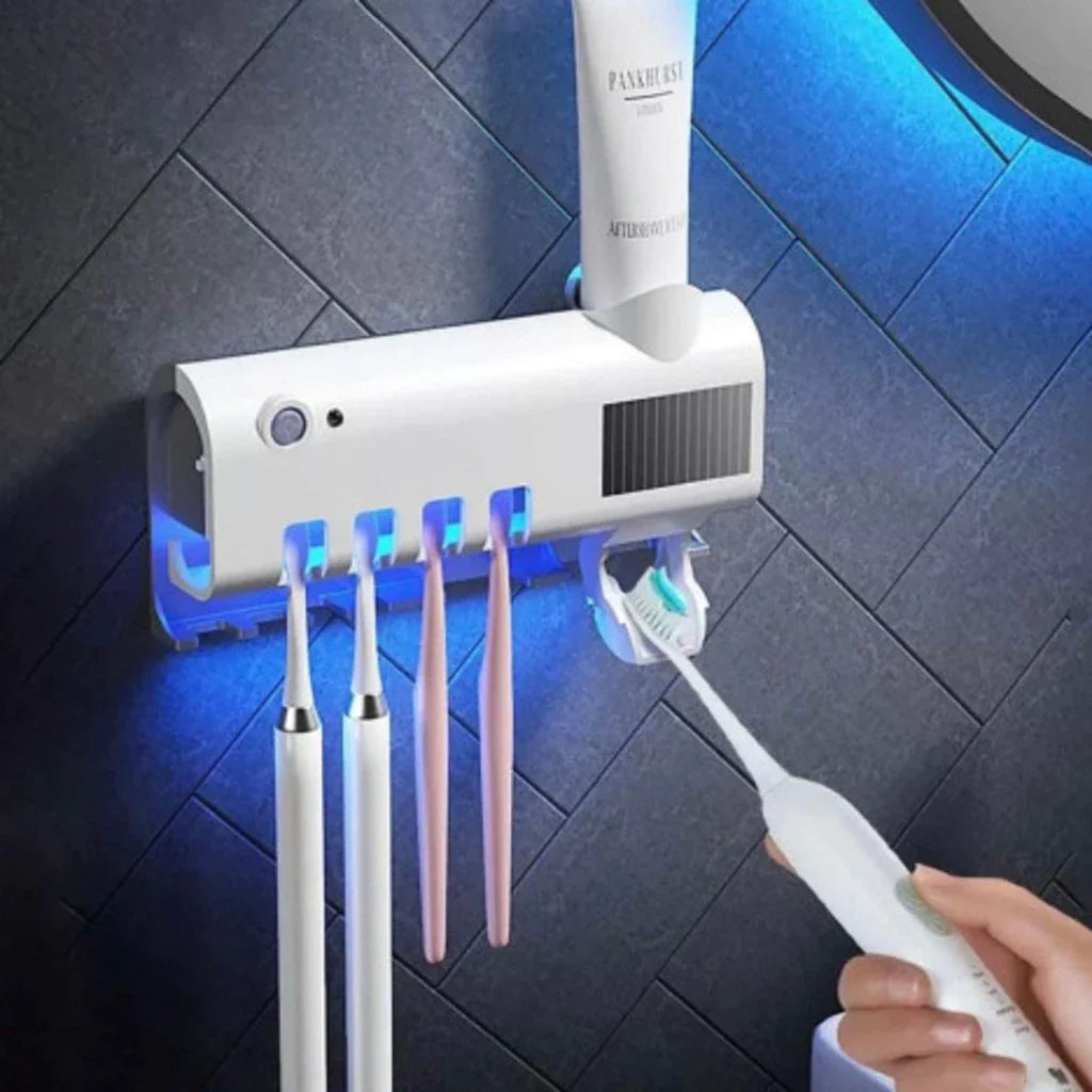 Suporte para Escova de Dentes com Luz UV Esterilizadora Antibacteriano