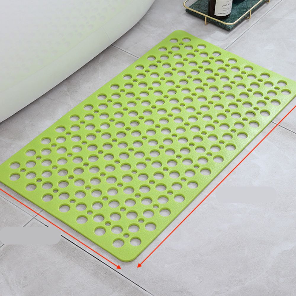 Tapete de Banheiro Antiderrapante com Ventosas – Drenagem Rápida e Design com Furos