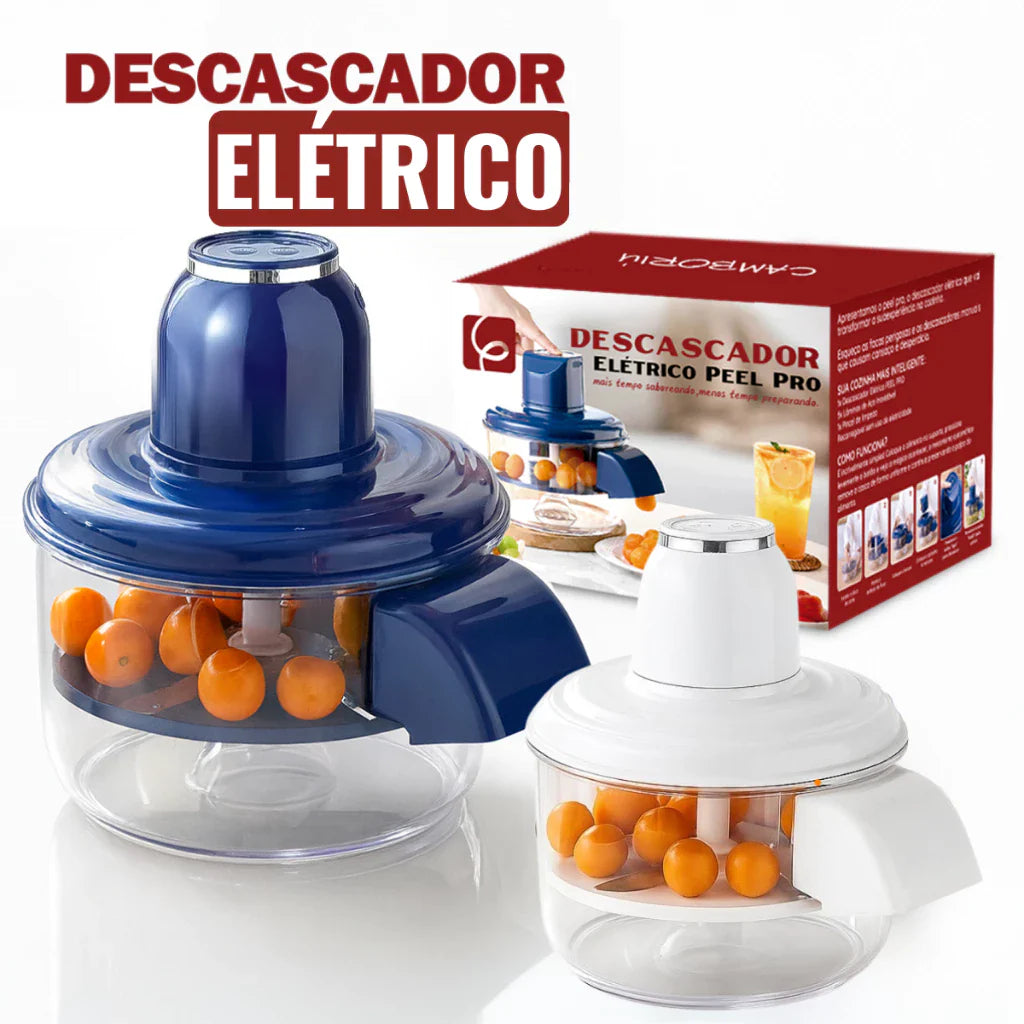 Descascador Elétrico Automático 3 em 1 BIVOLT – Para Uvas, Alho, Tomate e Frutas Pequenas