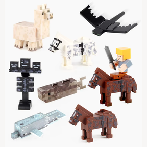 Blocos Magnéticos Colecionáveis Infantil estilo Minecraft – Conjunto de Montagem Educativo