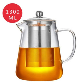 Bule de Vidro Borosilicato com Infusor de Aço Inoxidável