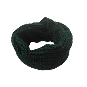 Cachecol Feminino de Tricô em Lã com Duas Voltas