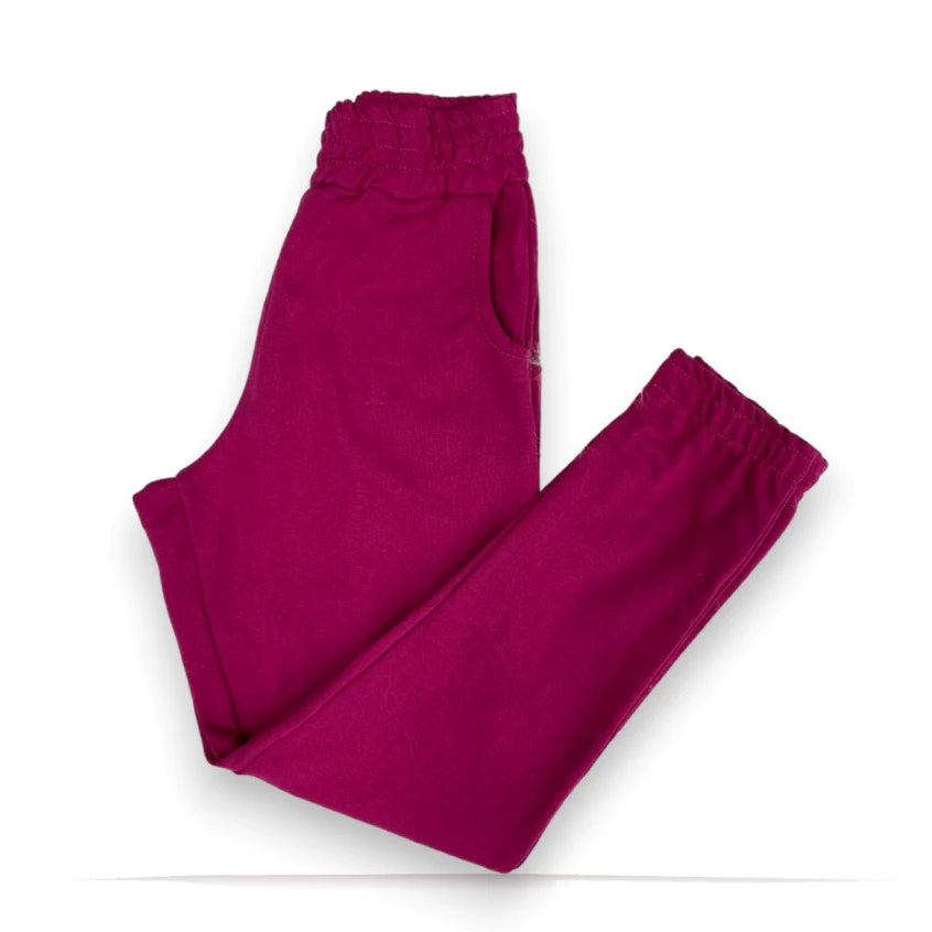 Calça Jogger Feminina de Moletom Grosso para Inverno