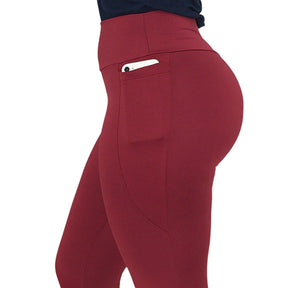 Calça Legging Feminina Térmica Flanelada com Bolsos