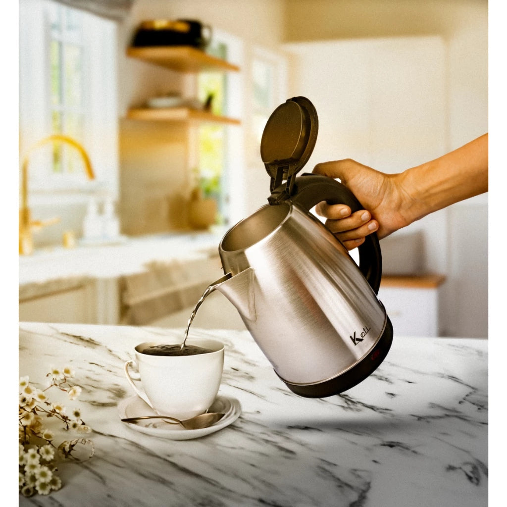 Chaleira Elétrica Inox 1.8 Litros – Jarra Prateada