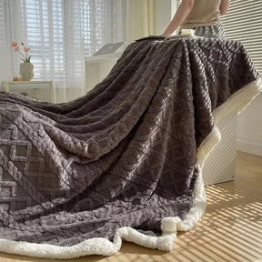 Coberta Casal Grossa em Lã Microfibra Soft para Inverno