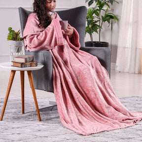 Cobertor Casaco Unissex com Mangas e Capuz para Inverno