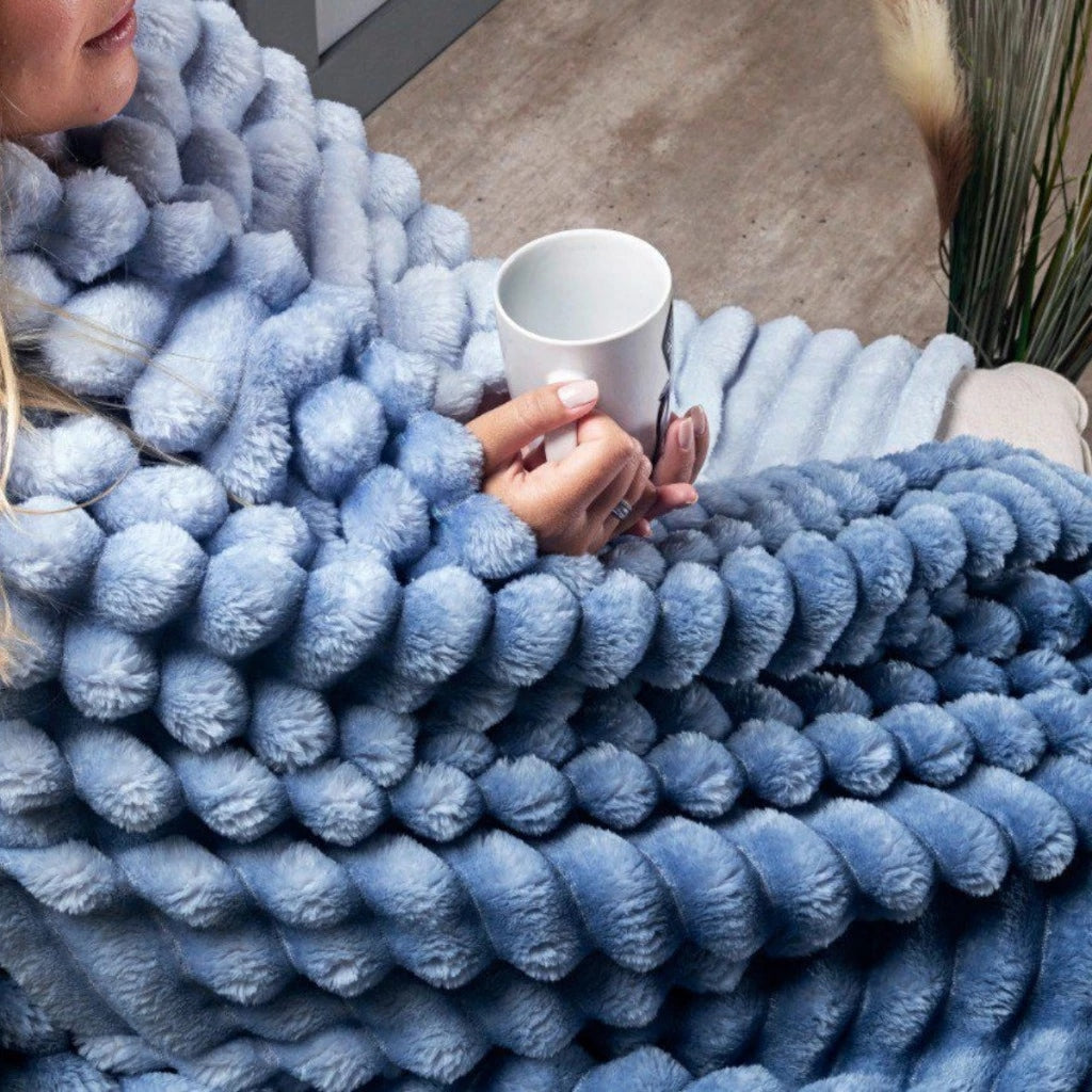 Cobertor Grosso Queen Fluffy Aveludado 320g/m²
