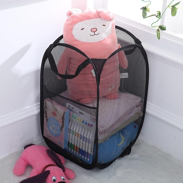 Compre 1 Leve 2 – Cesto de Roupa Dobrável para Roupas e Brinquedos, Caixa Organizadora Infantil para Quarto e Cozinha