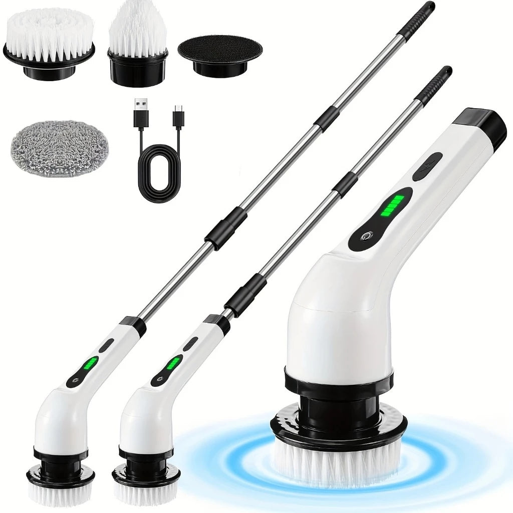 Esfregão de Limpeza Giratório 3 em 1 Recarregável