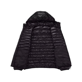 Jaqueta Masculina Puffer Impermeável Capuz Removível