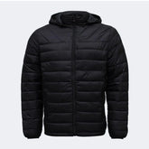 Jaqueta Masculina Puffer Impermeável Capuz Removível
