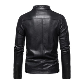Jaqueta Masculina de Couro Slim