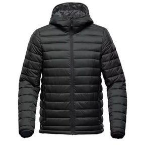 Jaqueta Puffer Masculina Forrada com Capuz Impermeável