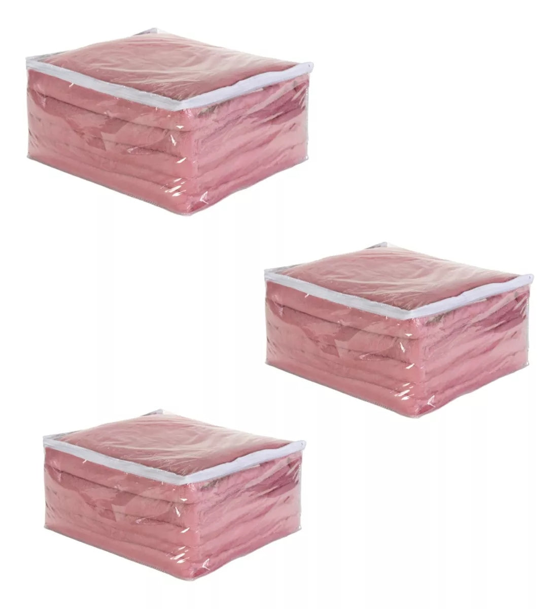 Kit 10 Sacos Organizadores com Zíper para Cobertor