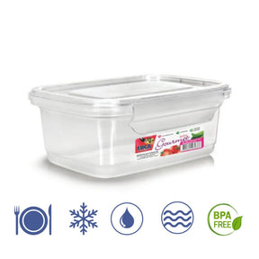 Kit 12 Potes com Trava Transparente Reutilizáveis