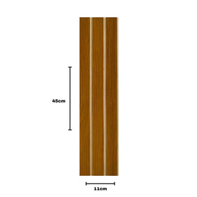 Kit 20 Painéis de Revestimento Ripado Decorativo em MDF – 45x11cm para Parede