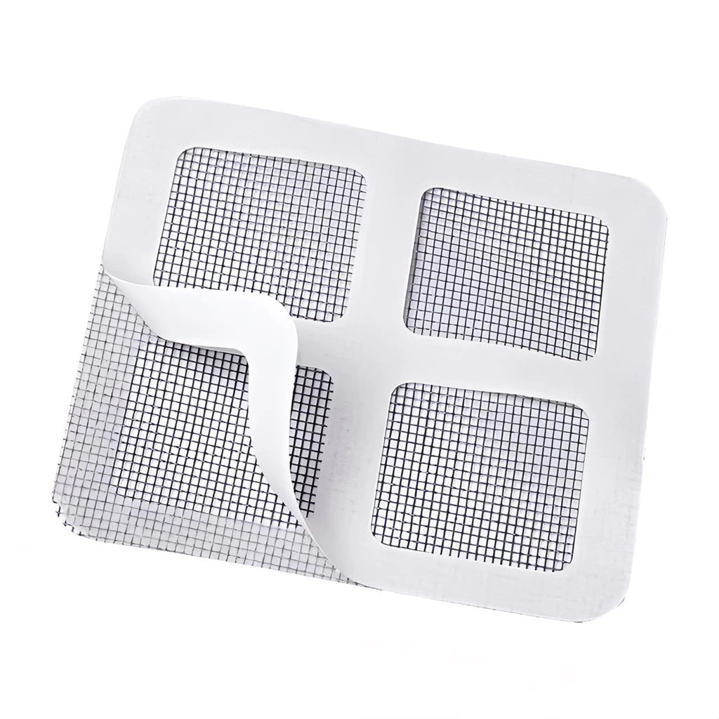 Kit 20 Peças Tela Protetora para Ralos – Adesiva, Anti-Inseto e Descartável