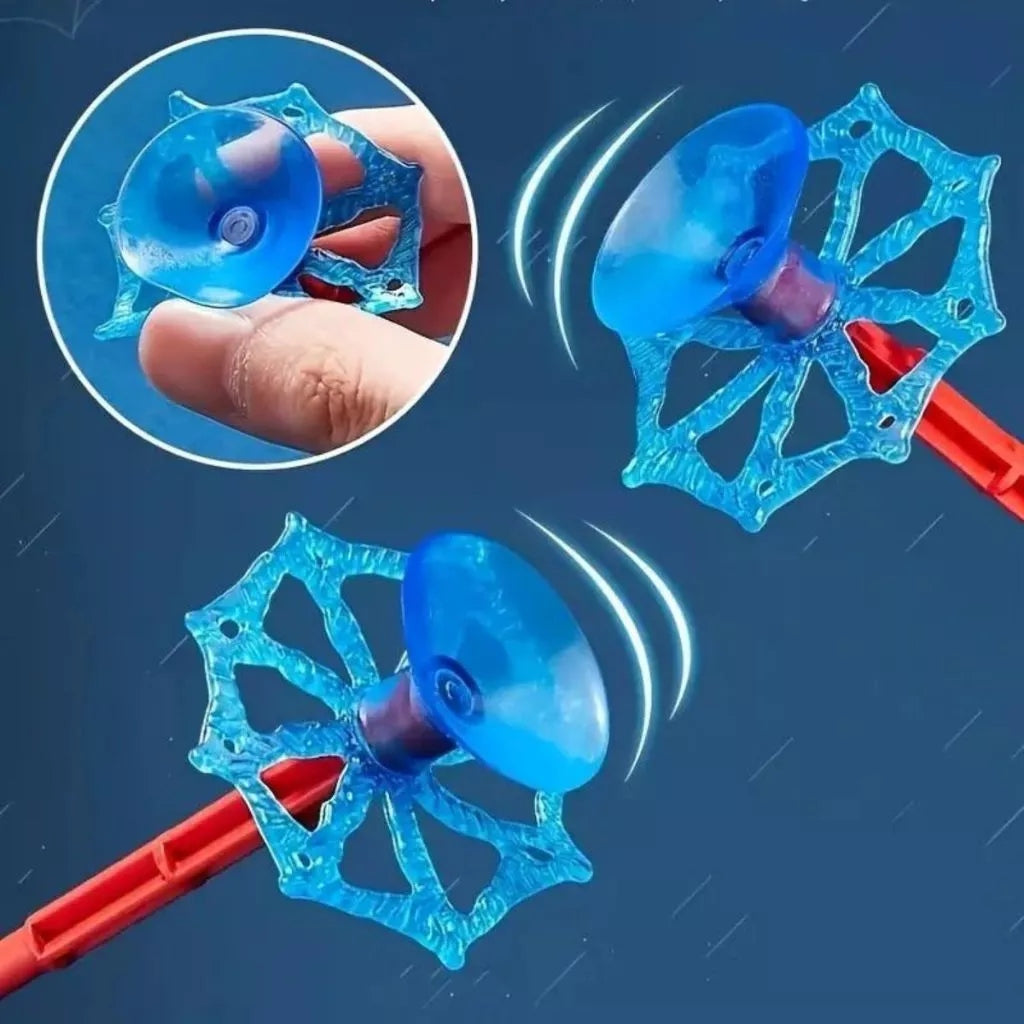 Kit 2 Luvas Homem Aranha Infantil Lançador de Teia Dardo Brinquedo Spider Man Menino e Menina