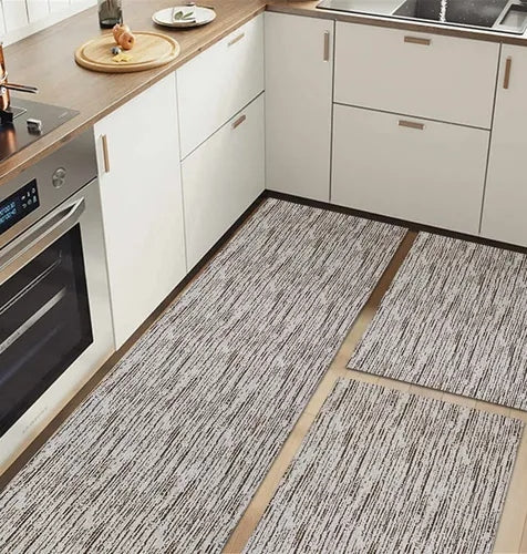 Kit 3 Tapetes Cozinha Antiderrapante Geométrico