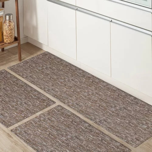 Kit 3 Tapetes Cozinha Antiderrapante Geométrico