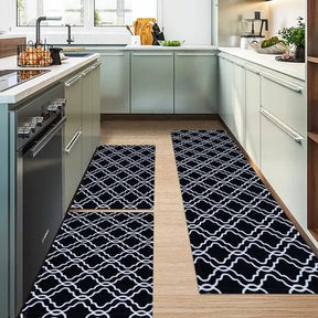 Kit 3 Tapetes Cozinha Antiderrapante Geométrico