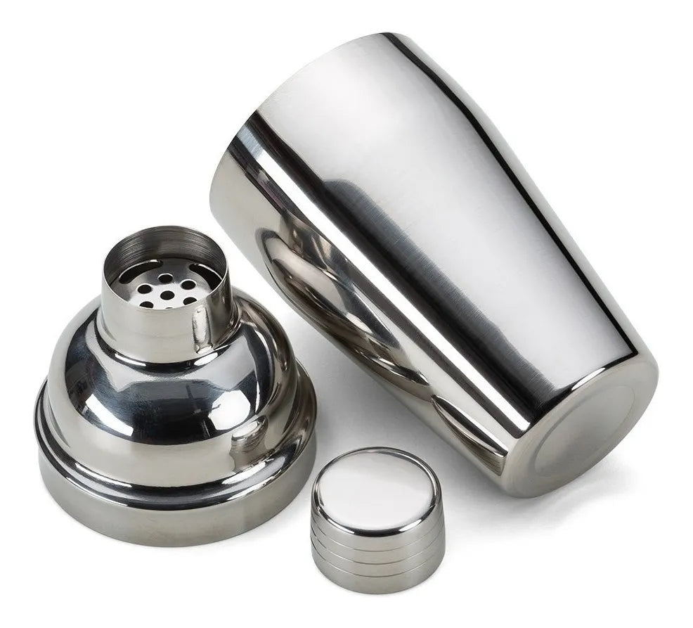 Kit Caipirinha Profissional 7 Peças com Coqueteleira Inox