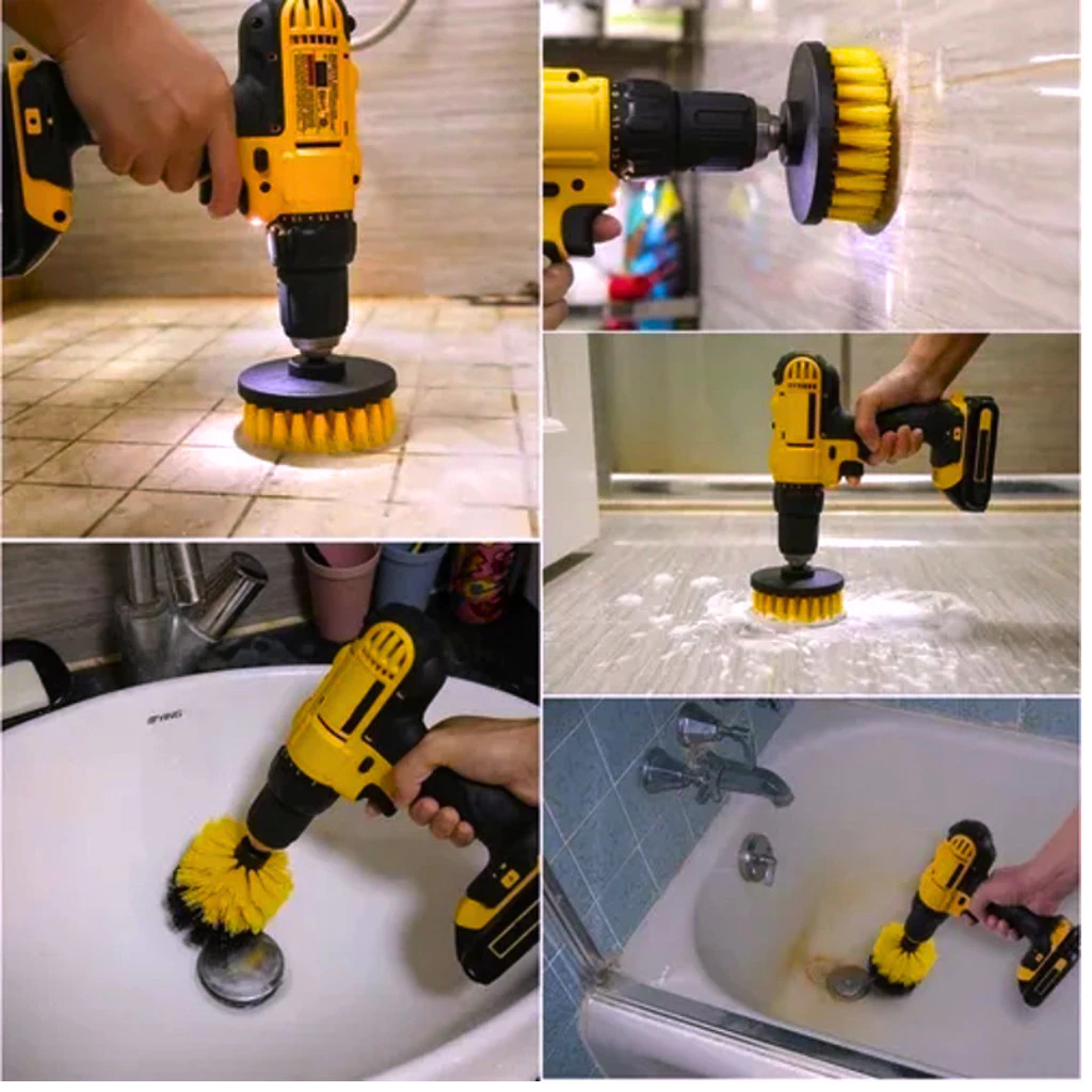 Kit Escovas de Limpeza para Parafusadeira e Furadeira