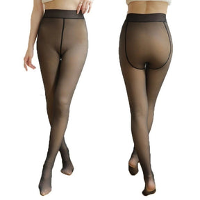 Meia-Calça Feminina Lã Grossa 220g Térmica Translúcida