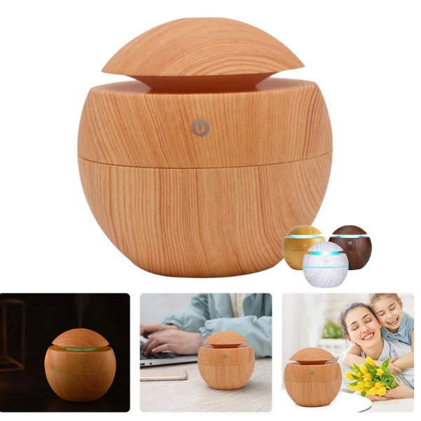 Mini Umidificador Aromatizador Ambientes LED USB