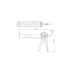 Pistola Aplicadora para Tubo de Silicone em Aço