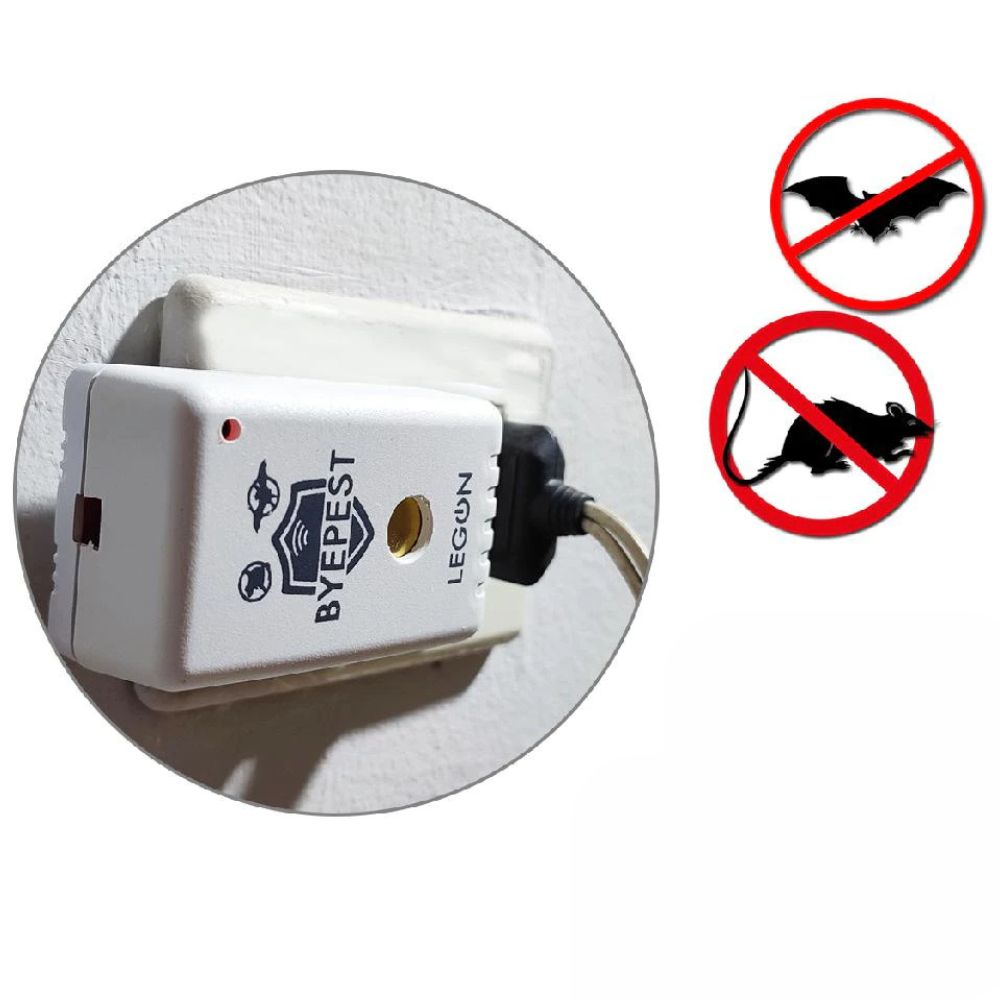 Repelente Eletrônico para Ratos e Morcegos Byepest 200m²