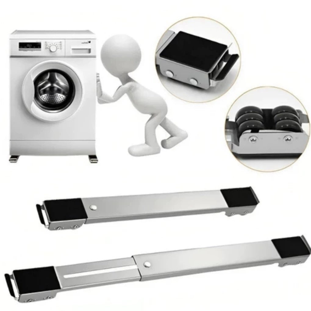 Suporte Base Móvel para Moveis Pesados em Aço Inoxidável