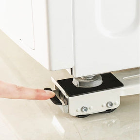 Suporte Base Móvel para Moveis Pesados em Aço Inoxidável