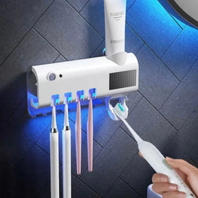 Suporte para Escova de Dentes com Luz UV Esterilizadora Antibacteriano