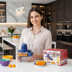 Descascador Elétrico Automático 3 em 1 BIVOLT – Para Uvas, Alho, Tomate e Frutas Pequenas